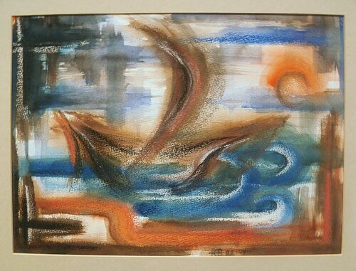 Stürmische Überfahrt by Annachrista Kroll-Buchholz, Work on Paper for Sale on Singulart