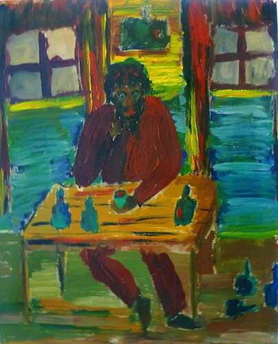 Der Trinker MCMLVIII by Annachrista Kroll-Buchholz, Painting for Sale on Singulart