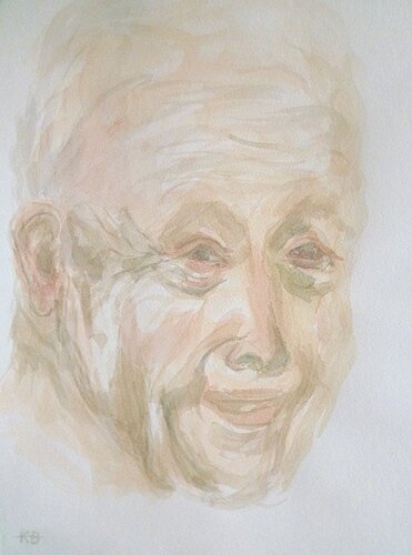 Der froehliche Alte III by Annachrista Kroll-Buchholz, 회화 for Sale on Singulart
