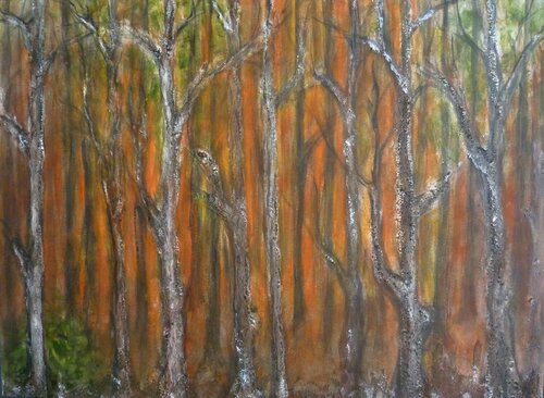 Brennendes Land XII di Annachrista Kroll-Buchholz, Pittura in vendita su Singulart