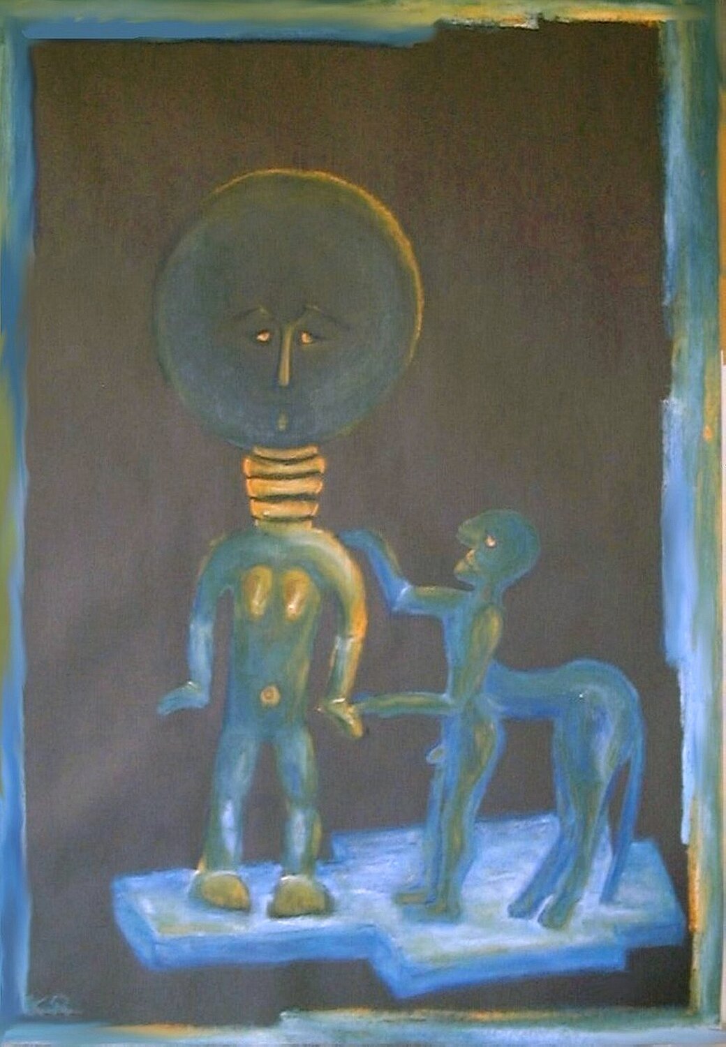 Anderswesen IX Annachrista Kroll-Buchholz Original painting for sale