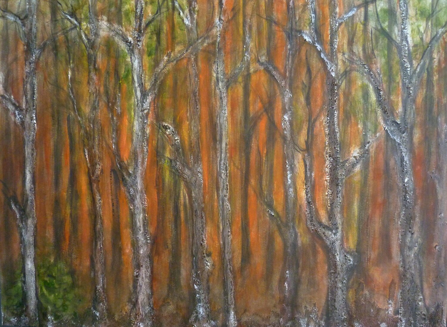 Brennendes Land XII Annachrista Kroll-Buchholz