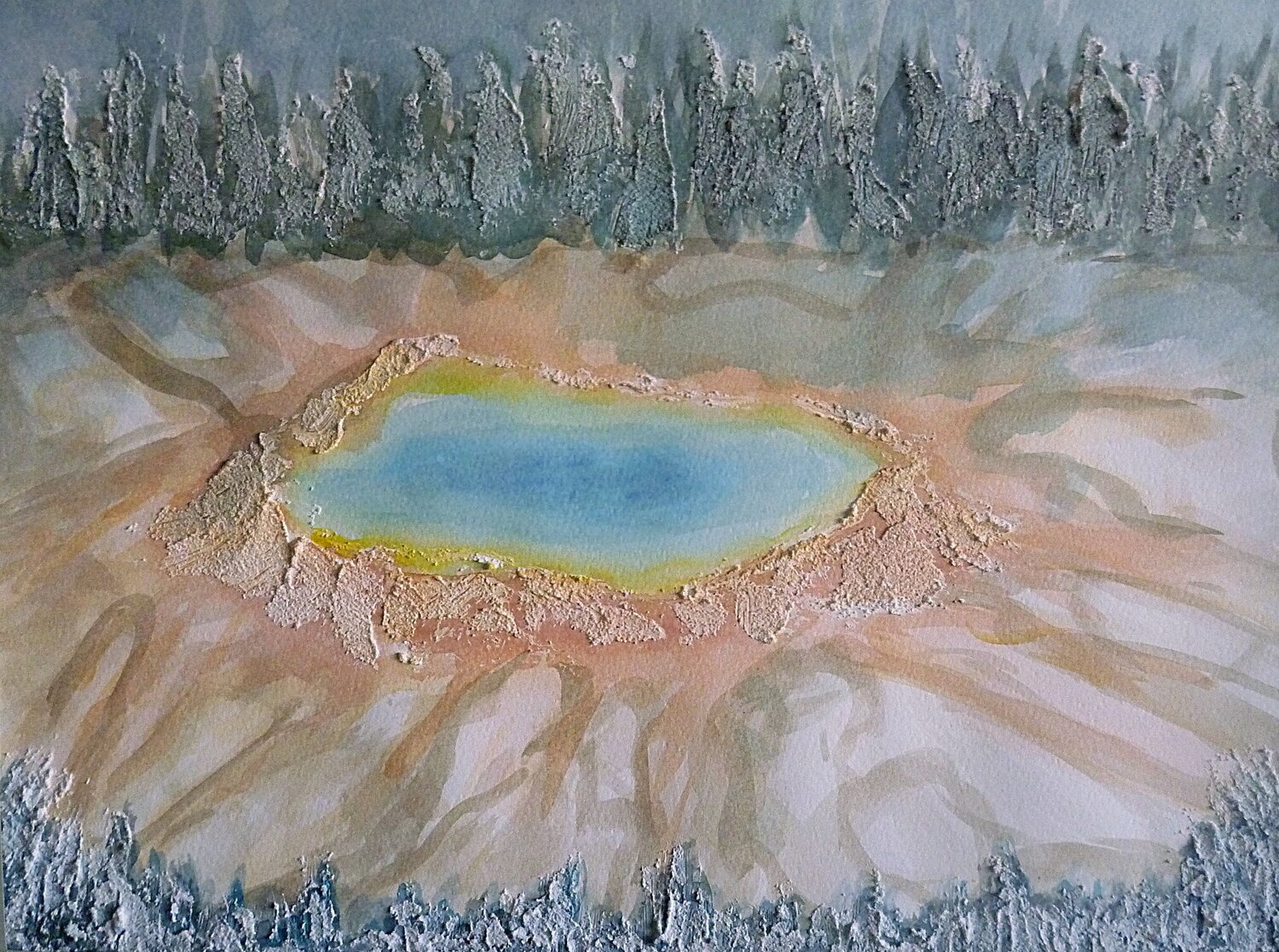 Verzaubertes Land III Annachrista Kroll-Buchholz Origineel schilderij te koop
