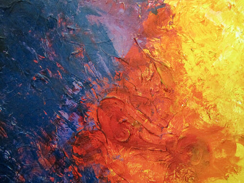 Where the Fire meets Void par Zulma Brooks, Peinture en vente sur Singulart