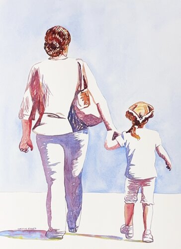 Summer Stroll 51712 van Christine Beard, Schilderij te koop op Singulart