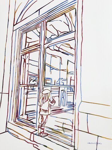 At The Window 51724 van Christine Beard, Schilderij te koop op Singulart