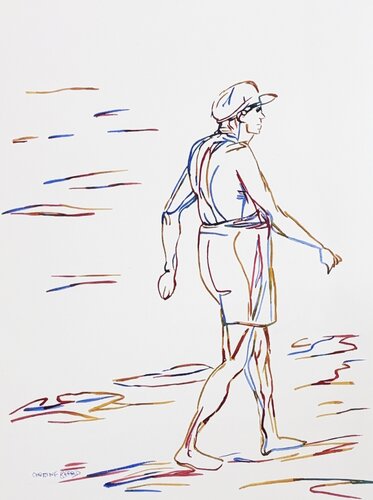 Easy Stride 51727 di Christine Beard, Pittura in vendita su Singulart