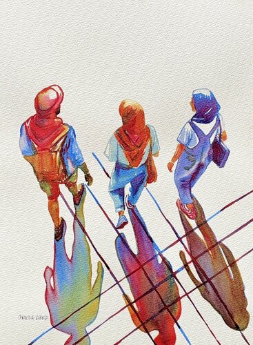 Walking Together 51730 von Christine Beard, Malerei kaufen auf Singulart