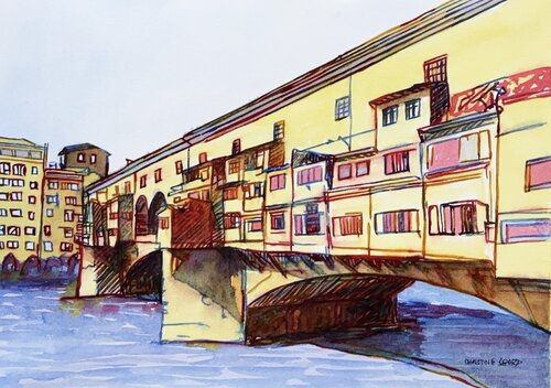 Whispers of the Old Town 51767 van Christine Beard, Schilderij te koop op Singulart