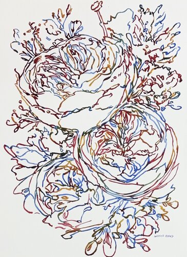 In The Act Of Flowering 51797 van Christine Beard, Schilderij te koop op Singulart