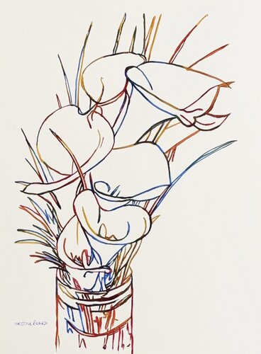 Calla Whisper 517107 von Christine Beard, Malerei kaufen auf Singulart