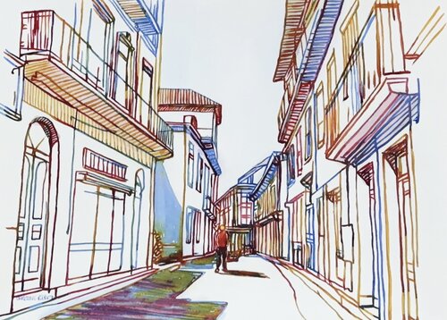 The Long Road Home 517119 di Christine Beard, Pittura in vendita su Singulart