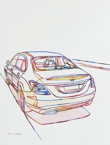 Parked Moment 517130 de Christine Beard, Pintura a la venta en Singulart