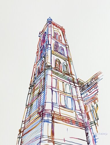 Built To Reach 517135 di Christine Beard, Pittura in vendita su Singulart