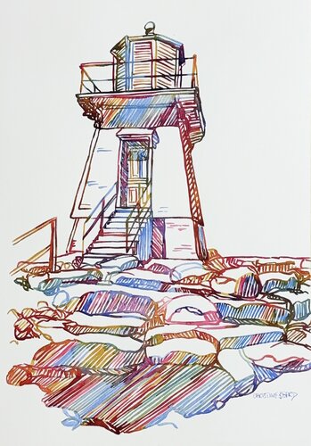 Harbour Watch 517139 von Christine Beard, Malerei kaufen auf Singulart