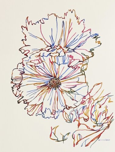 Wildflower Pulse 517156 di Christine Beard, Pittura in vendita su Singulart
