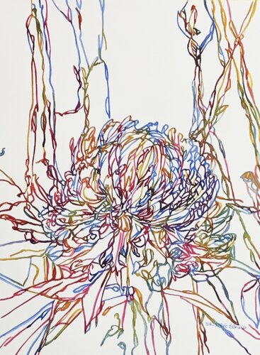 Threads of Bloom 517157 di Christine Beard, Pittura in vendita su Singulart