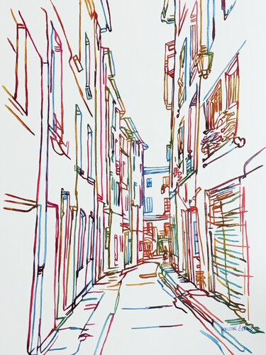 A Place To Pause 517166 de Christine Beard, Pintura a la venta en Singulart