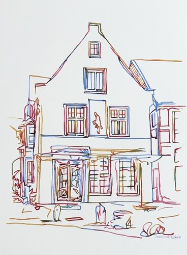 Windows in Waiting 517184 di Christine Beard, Pittura in vendita su Singulart