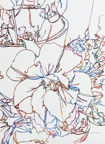 The Quiet Flourish 517202 di Christine Beard, Pittura in vendita su Singulart