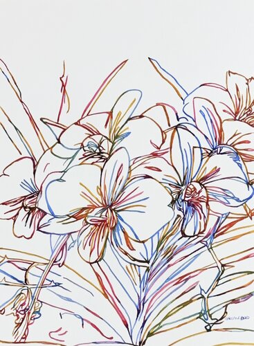 Late Afternoon Bloom 517221 by Christine Beard, 회화 for Sale on Singulart