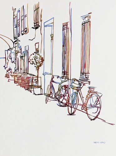 Parked In The Sun 517224 by Christine Beard, Painting for Sale on Singulart