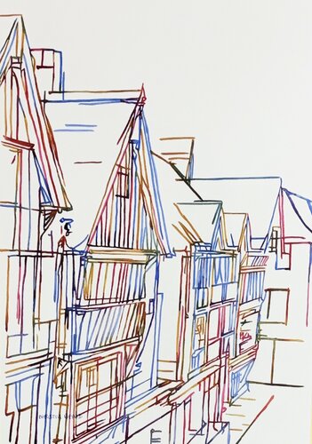 The Hum Of The Street 517225 van Christine Beard, Schilderij te koop op Singulart