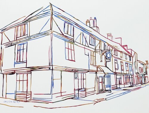 The Corner House 517239 van Christine Beard, Schilderij te koop op Singulart