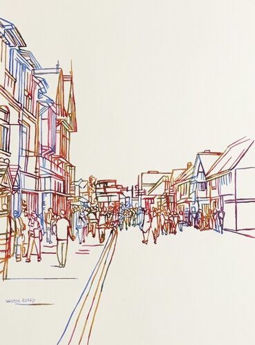 Market Day 517243 von Christine Beard, Malerei kaufen auf Singulart