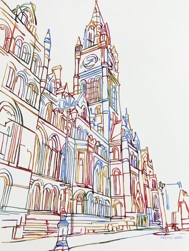 The Towering Facade 517248 van Christine Beard, Schilderij te koop op Singulart