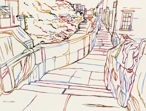 The Path Ahead 517259 di Christine Beard, Pittura in vendita su Singulart