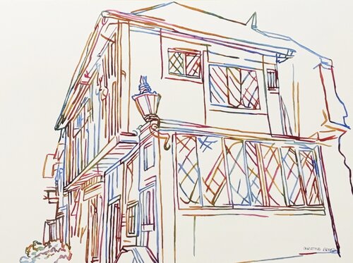 After The Corner 517273 di Christine Beard, Pittura in vendita su Singulart