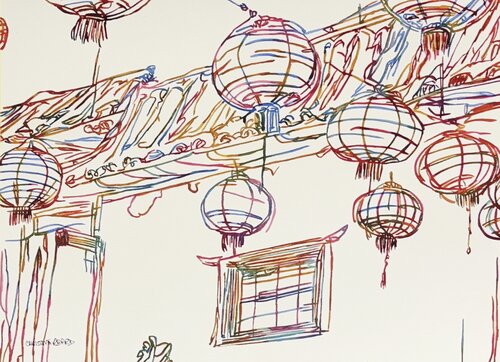 Hanging Light, Quiet Street 517277 Christine Beard