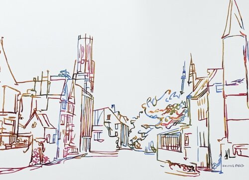 From the Streets 517296 van Christine Beard, Schilderij te koop op Singulart