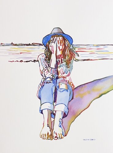 Solitude In Colour 517319 di Christine Beard, Pittura in vendita su Singulart