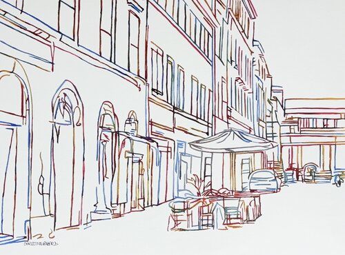 At the End of the Street 517321 van Christine Beard, Schilderij te koop op Singulart