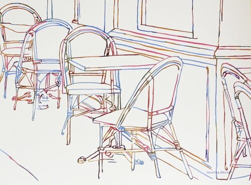 The Little Brasserie 517327 van Christine Beard, Schilderij te koop op Singulart