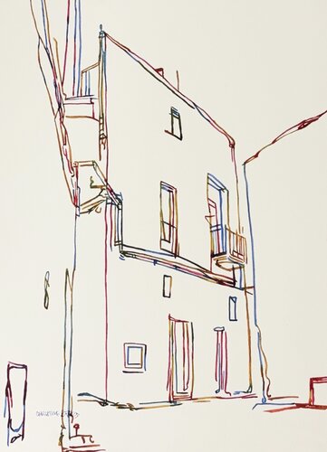 Where Stone Meets Sky 517331 di Christine Beard, Pittura in vendita su Singulart