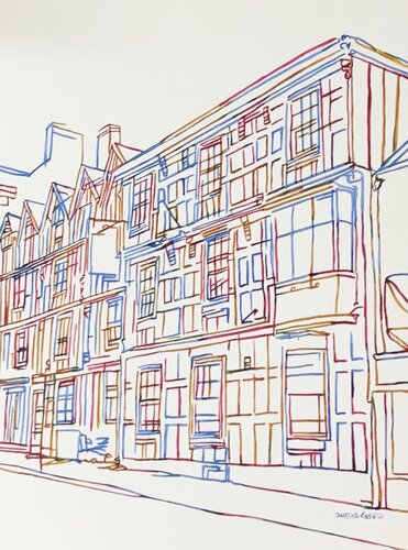 Layered Frontages 517337 van Christine Beard, Schilderij te koop op Singulart