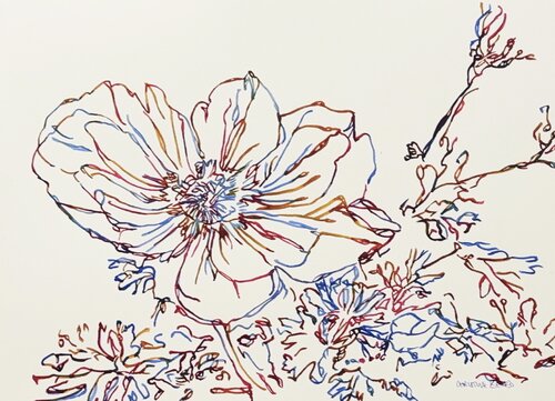 Petal Study 517348 von Christine Beard, Malerei kaufen auf Singulart