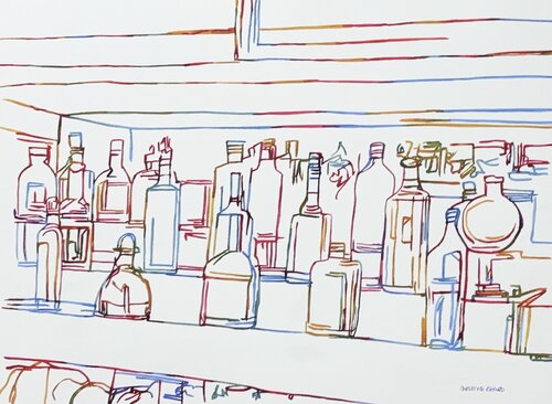 The Good Shelf 517357 di Christine Beard, Pittura in vendita su Singulart