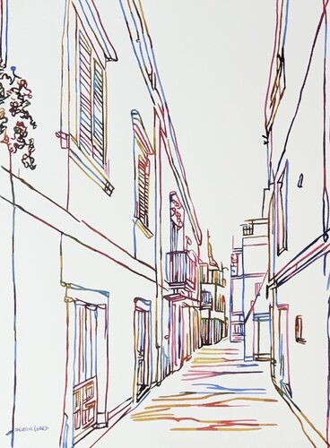 The Street That Stretches On 517375 van Christine Beard, Schilderij te koop op Singulart