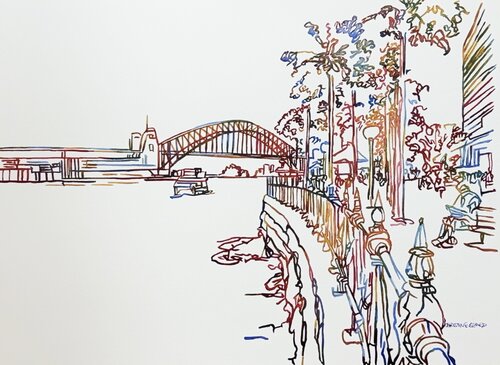 The Quiet Side of Sydney 517387 di Christine Beard, Pittura in vendita su Singulart