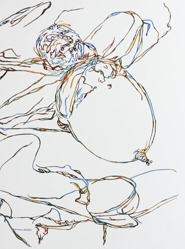 Held by the Branch 517382 di Christine Beard, Pittura in vendita su Singulart