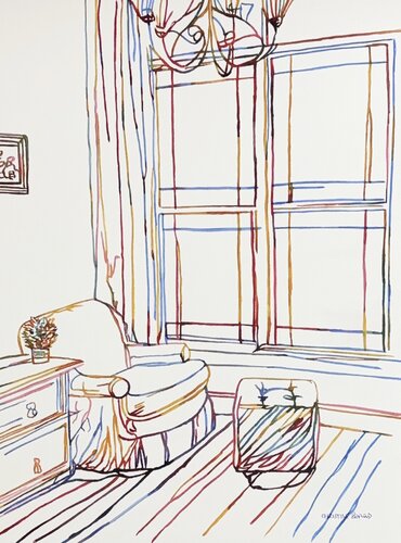 By the Window 517390 di Christine Beard, Pittura in vendita su Singulart