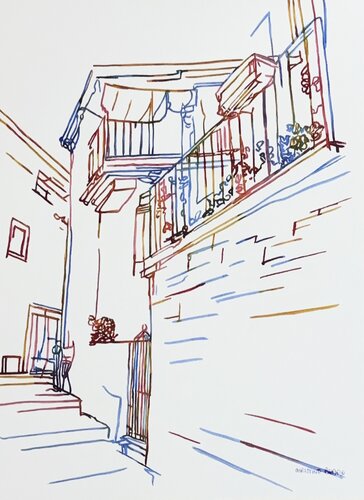 The Upper Level 517400 by Christine Beard, Painting for Sale on Singulart