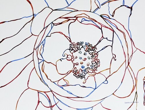 Floral Core 517421 by Christine Beard, 絵画 for Sale on Singulart