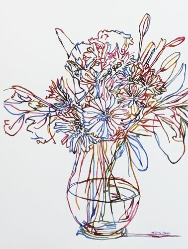 Vase Study: Open Form 517423 by Christine Beard, 회화 for Sale on Singulart