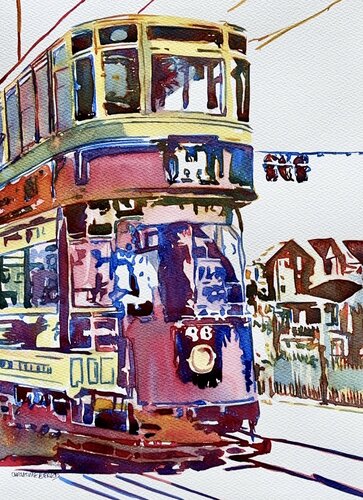 Vintage Ride 517444 by Christine Beard, Painting for Sale on Singulart