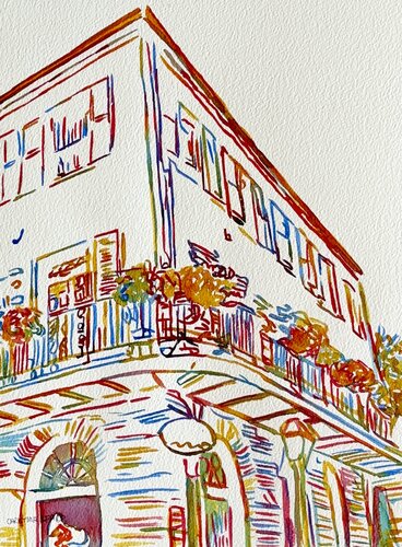 Corner Blooms 517445 de Christine Beard, Pintura a la venta en Singulart